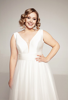 suknia dopasowana do sylwetki i stylu w rozmiarze plus size