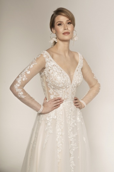 suknia ślubna TO-1405T zbliżenie